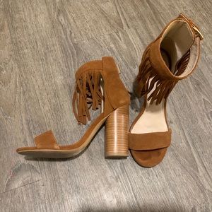 House of Harlow Fringe Heels